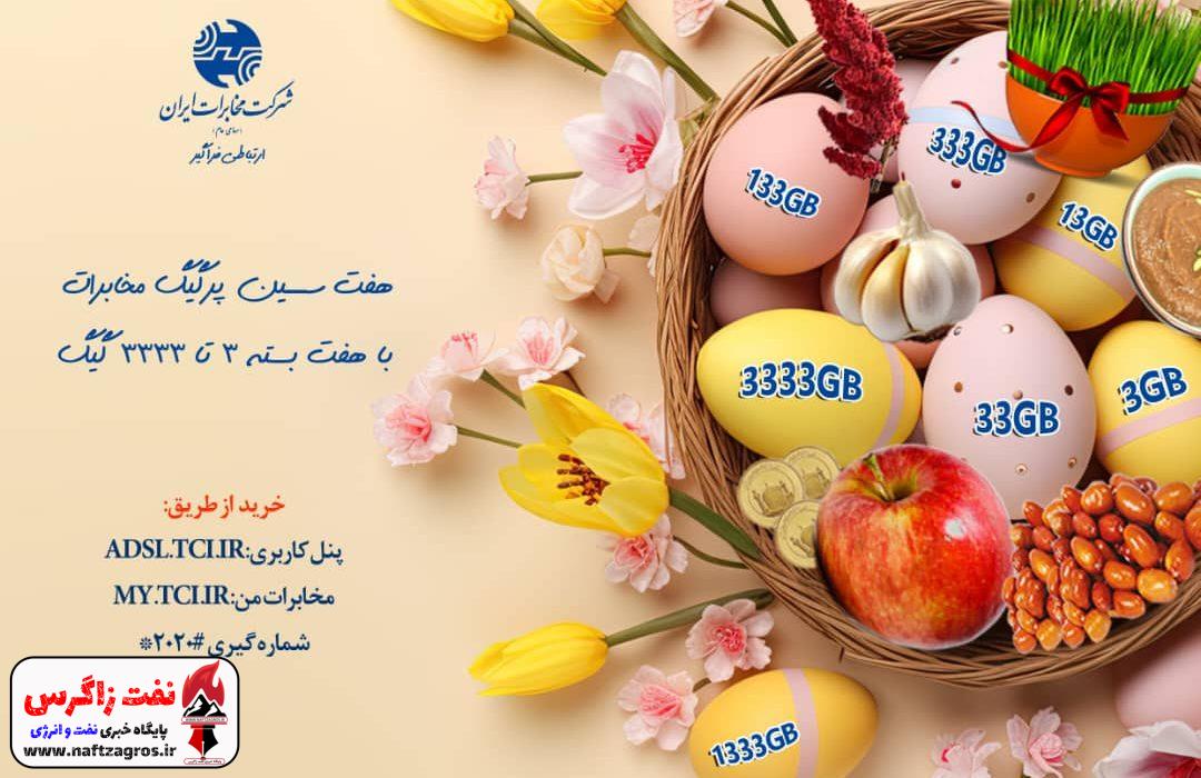 شرکت مخابرات ایران بستههای ترافیکی هفتسین به مشتریان ارائه میدهد شرکت مخابرات ایران بستههای ترافیکی هفتسین به مشتریان ارائه میدهد