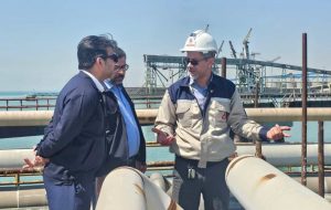 بازدید نوروزی مدیرعامل پتروشیمی فارابی از اسکله پایانه ها