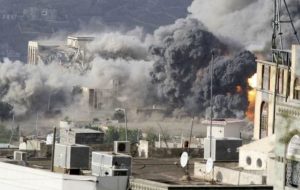 حملات شدید جنگنده های ائتلاف سعودی به صنعا