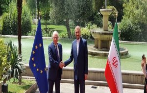 مسئول سیاست خارجی اتحادیه اروپا با امیرعبداللهیان دیدار کرد