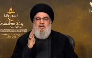 سید حسن نصرالله : آمریکا و اسرائیل، بزرگترین مظهر شیطان هستند