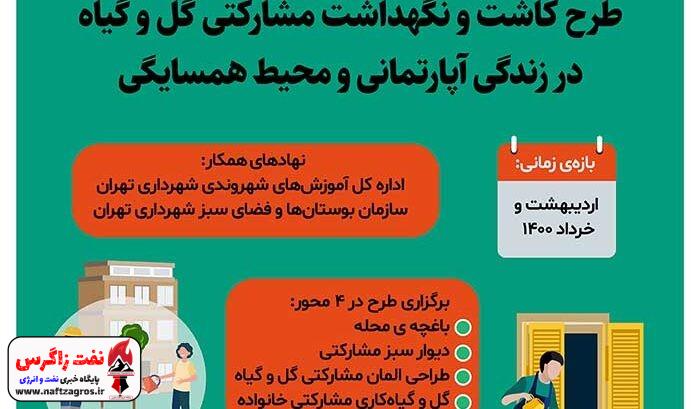 اینفوگرافی کاشت و نگهداشت مشارکتی گل و گیاه اینفوگرافی کاشت و نگهداشت مشارکتی گل و گیاه