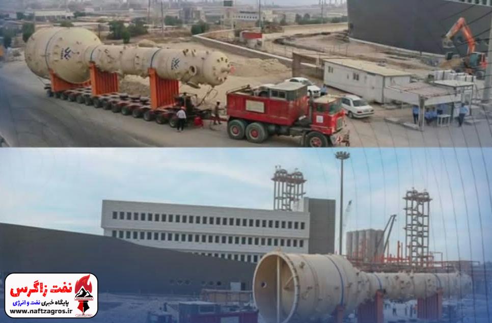 دو برج واحد PDH وارد سایت پروژه شدند